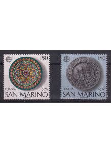 1976 San Marino Europa 2 valori nuovi Sassone 967-8